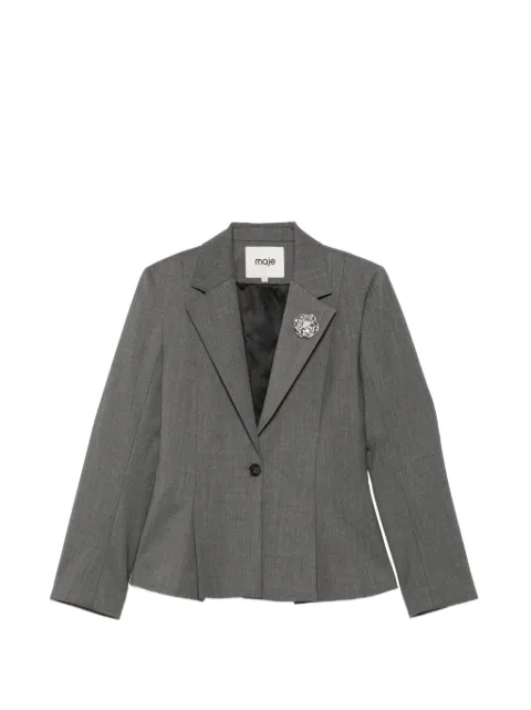 Maje blazer con peplum y botones