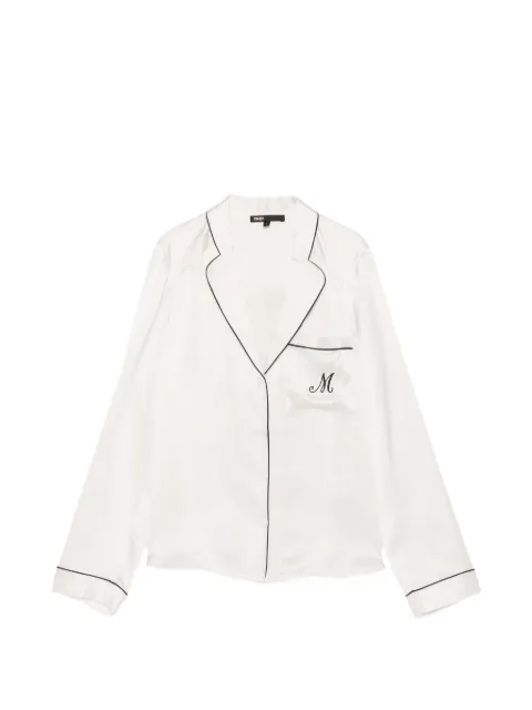 Maje Camicia con ricamo e finiture profilate