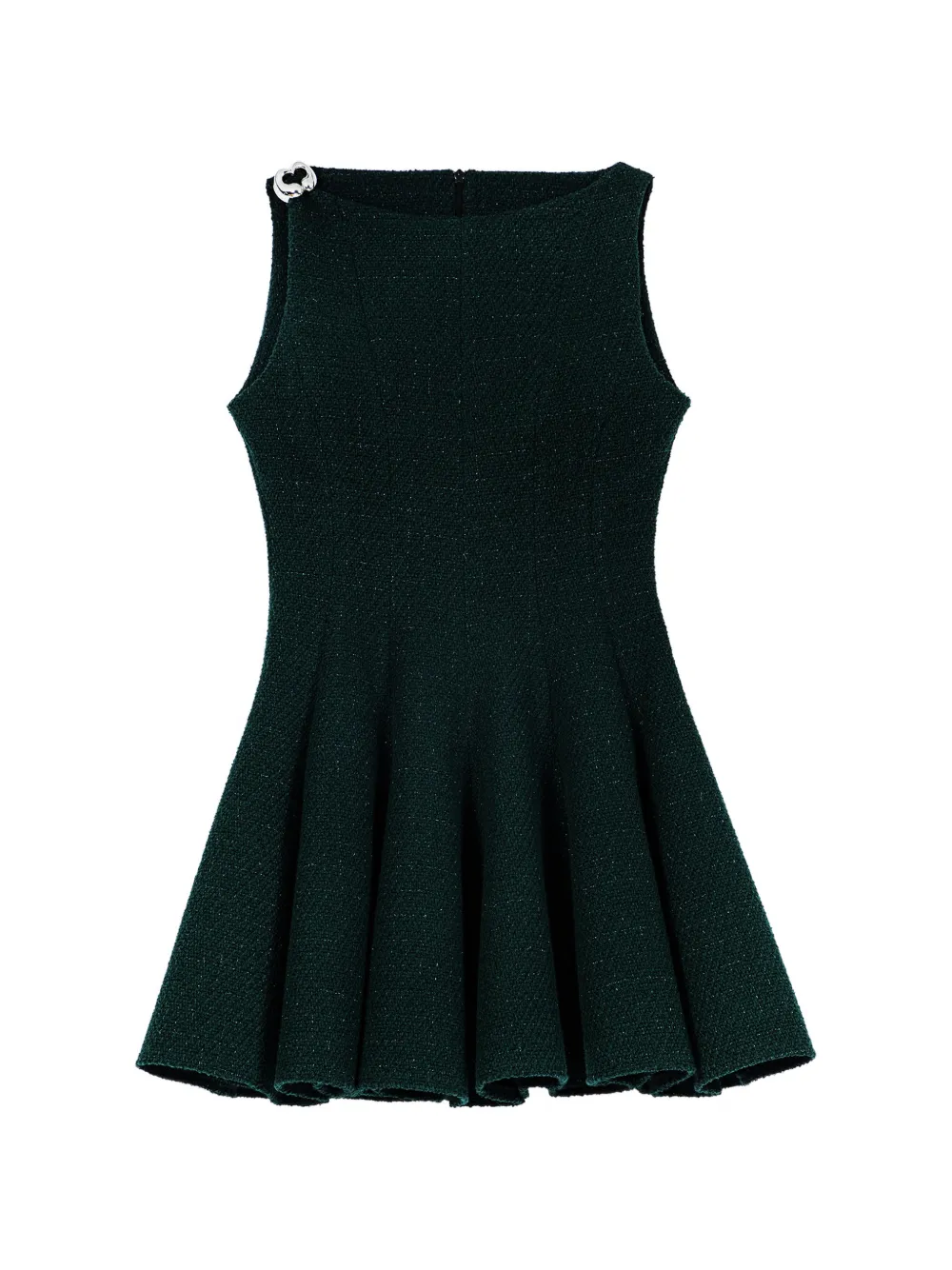 Maje short sleeveless tweed dress - Verde