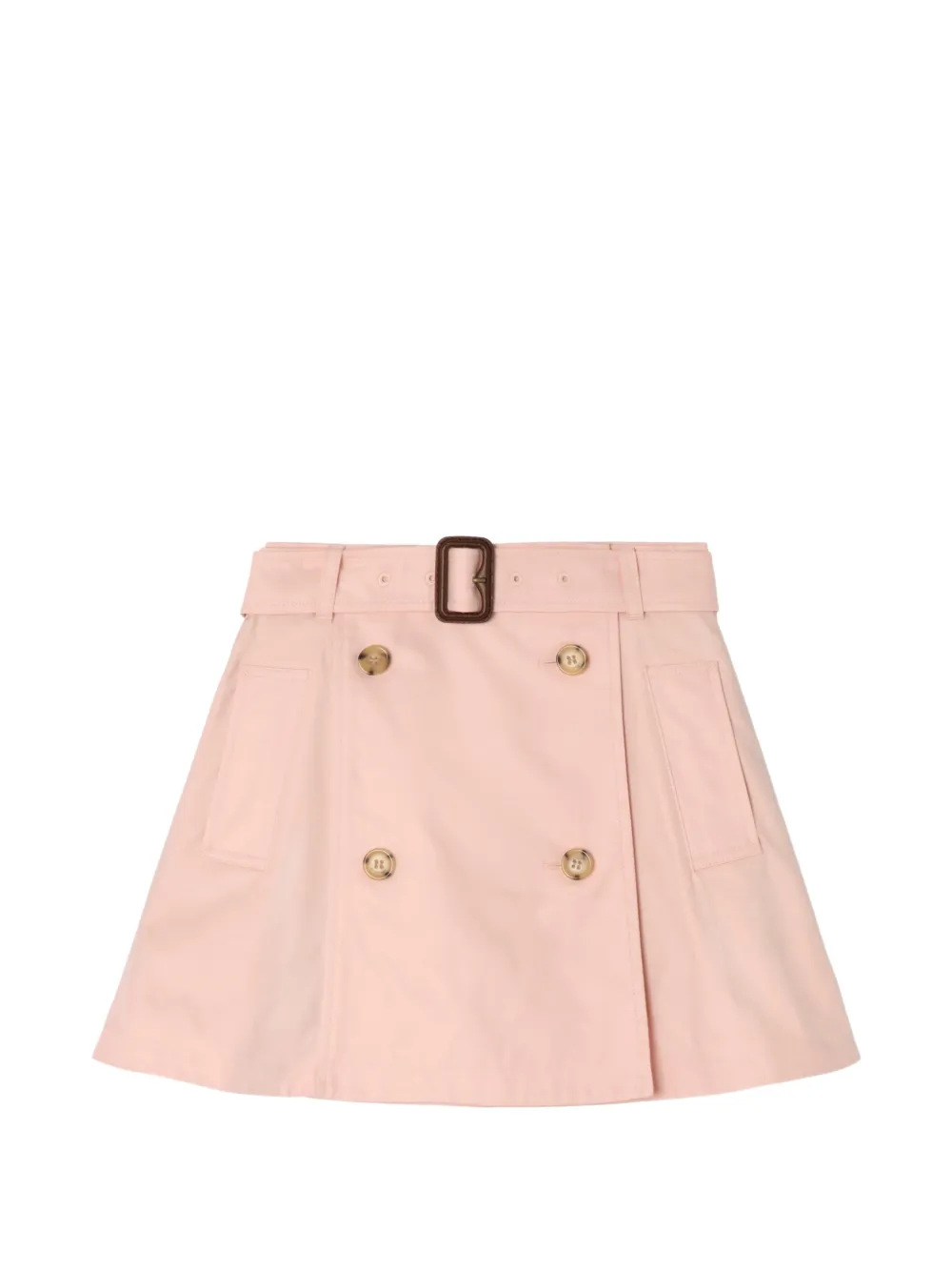 Burberry Kids cotton trench skirt - Pink