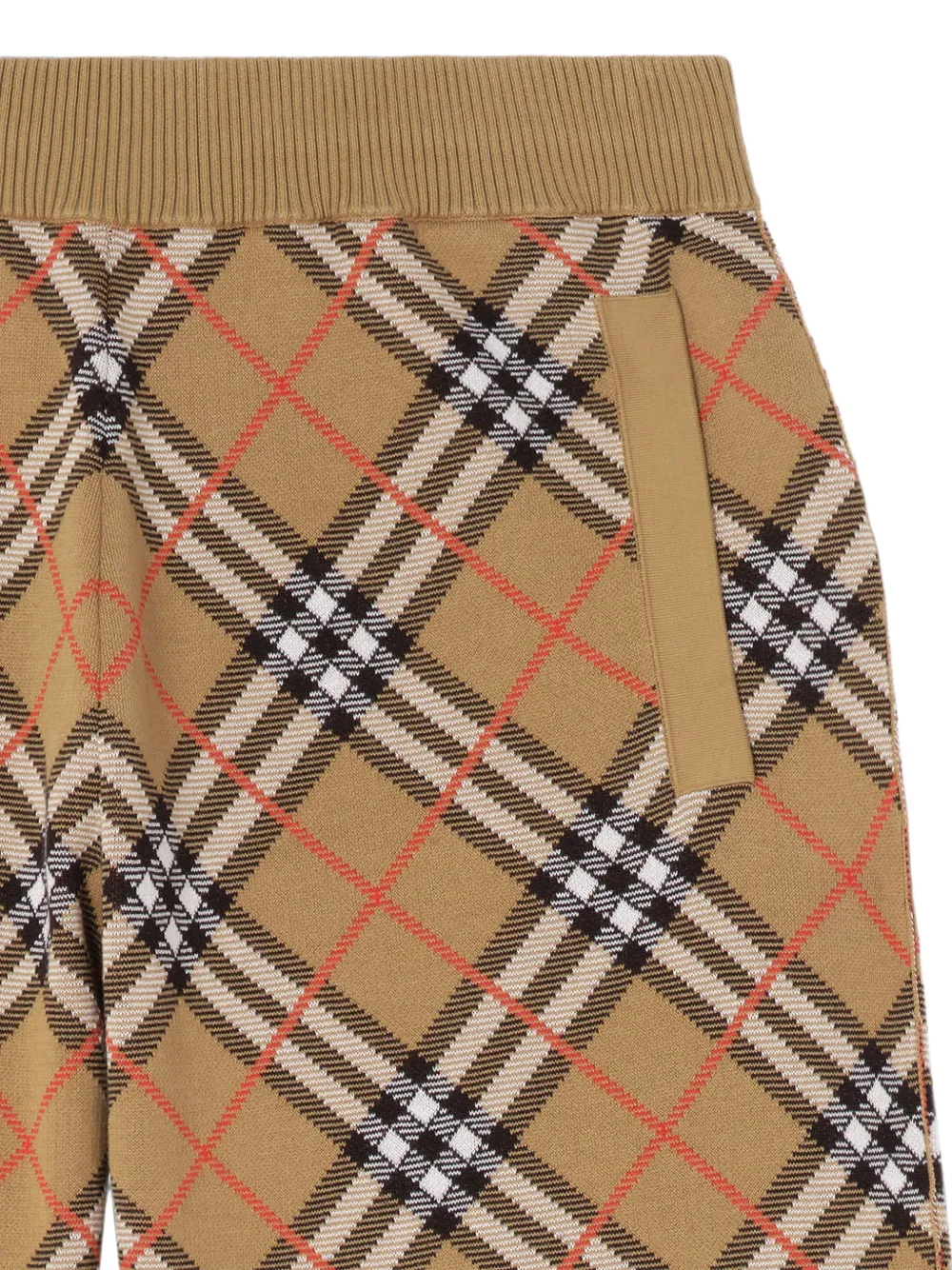Burberry Geruite shorts van katoenblend Beige