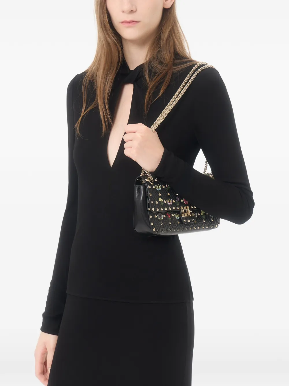 Valentino Garavani Top met uitgesneden details Zwart
