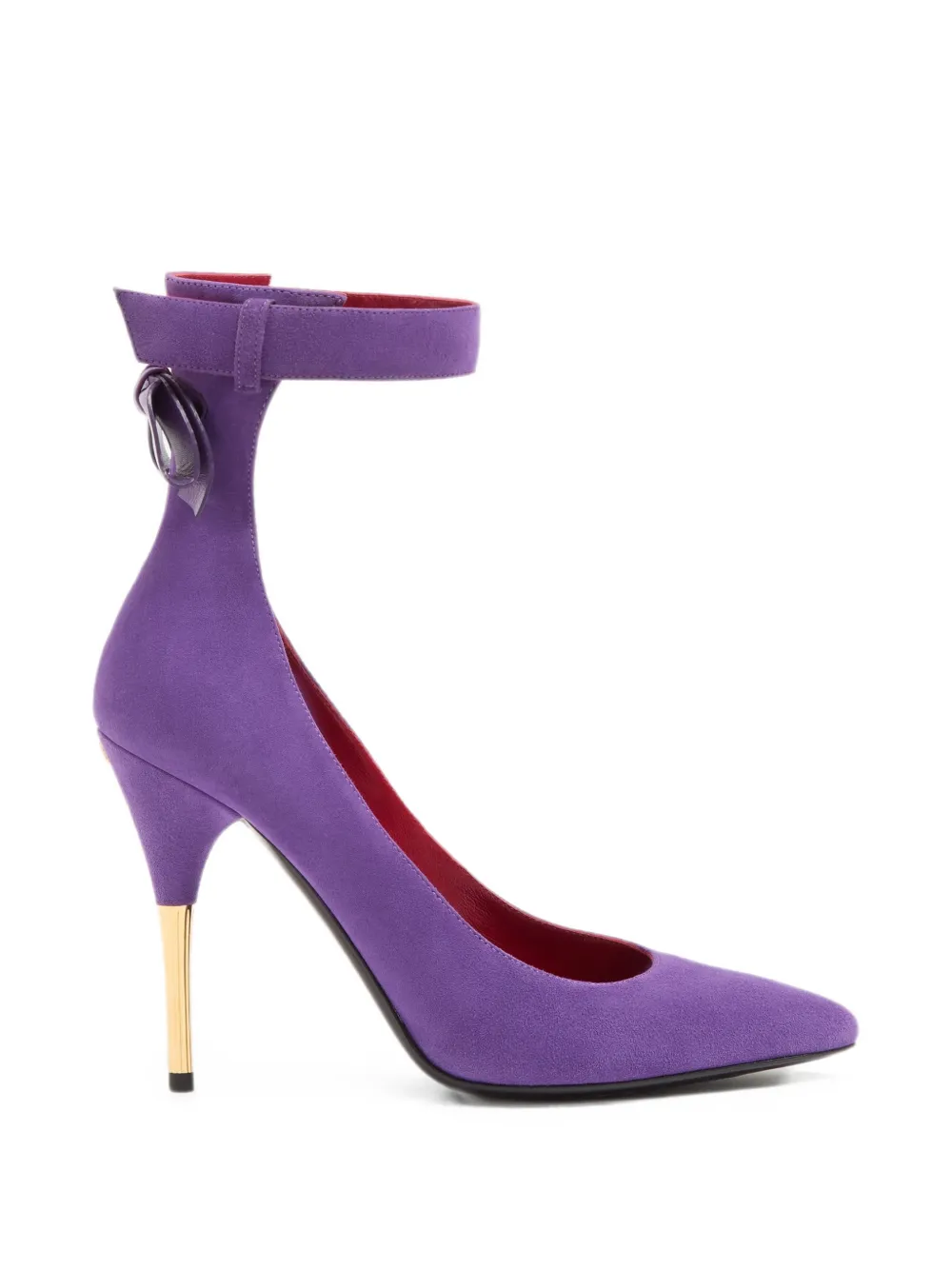 Valentino Garavani Fatale suede pumps 105mm Paars