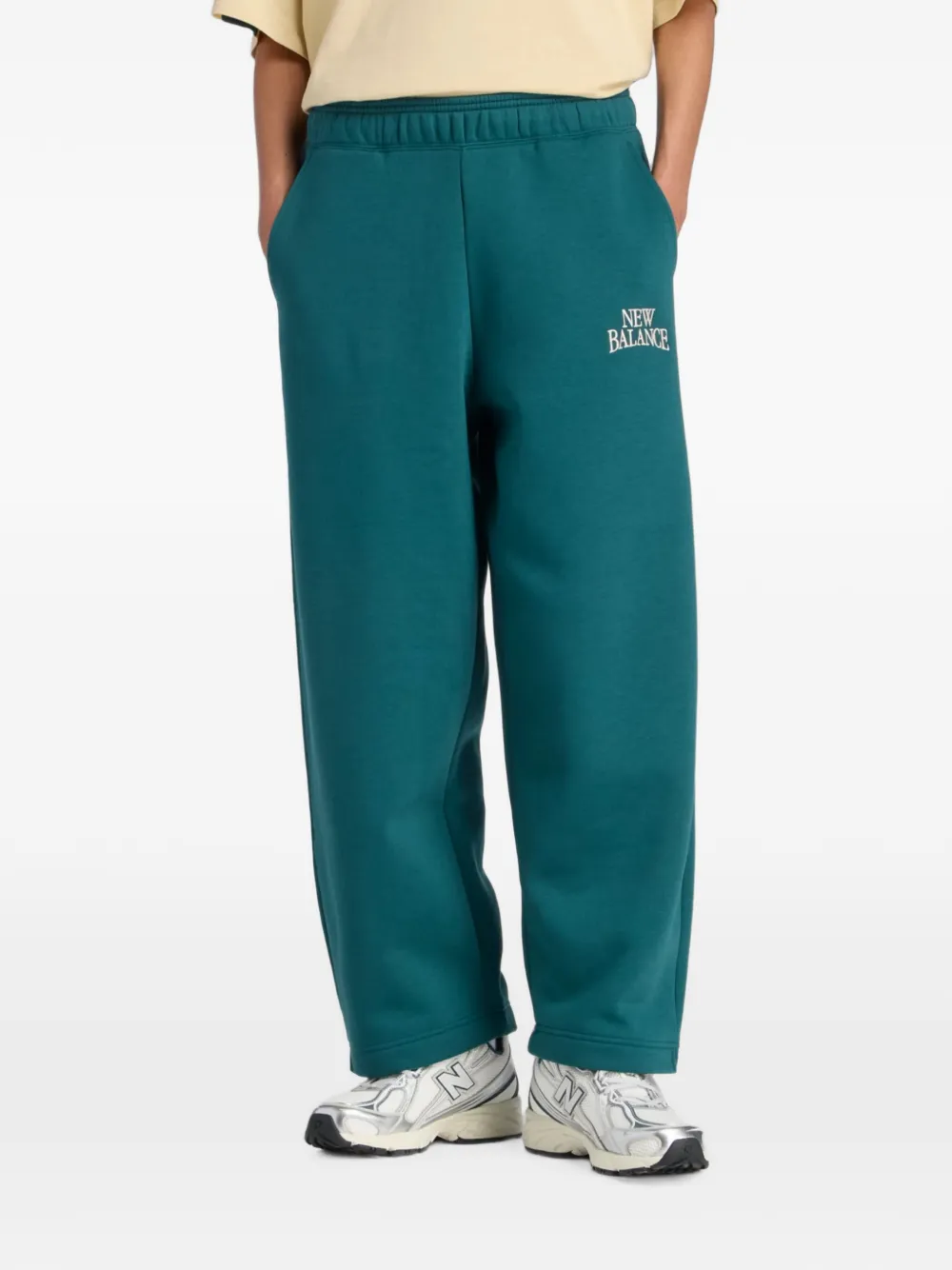 New Balance Trackside fleece broek Groen