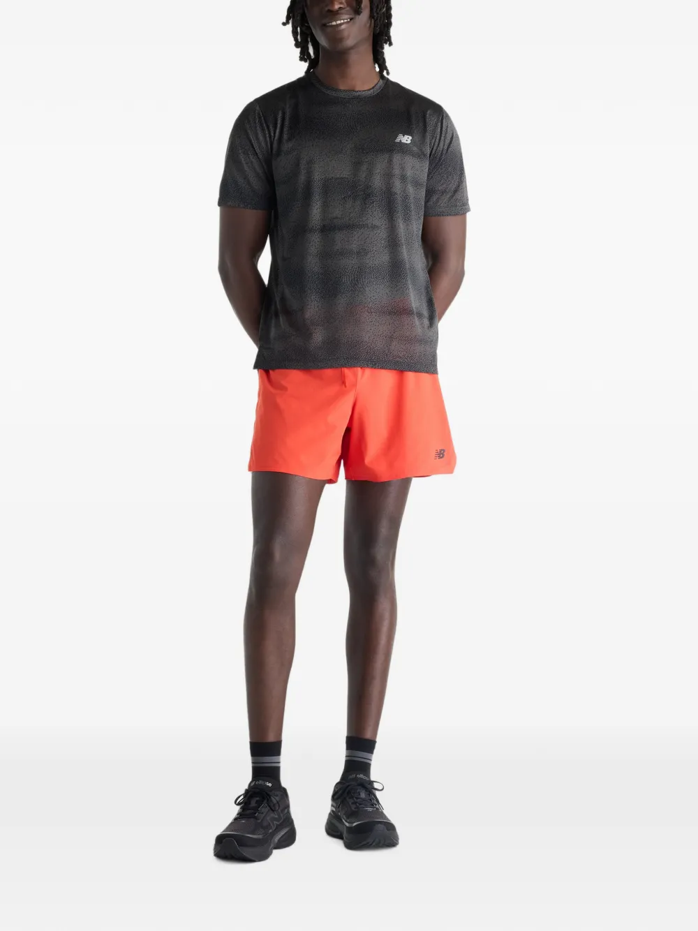 New Balance RC Essential T-shirt met print Zwart