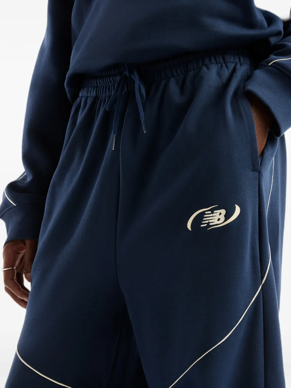 New Balance Trainingsbroek met afwerking Blauw