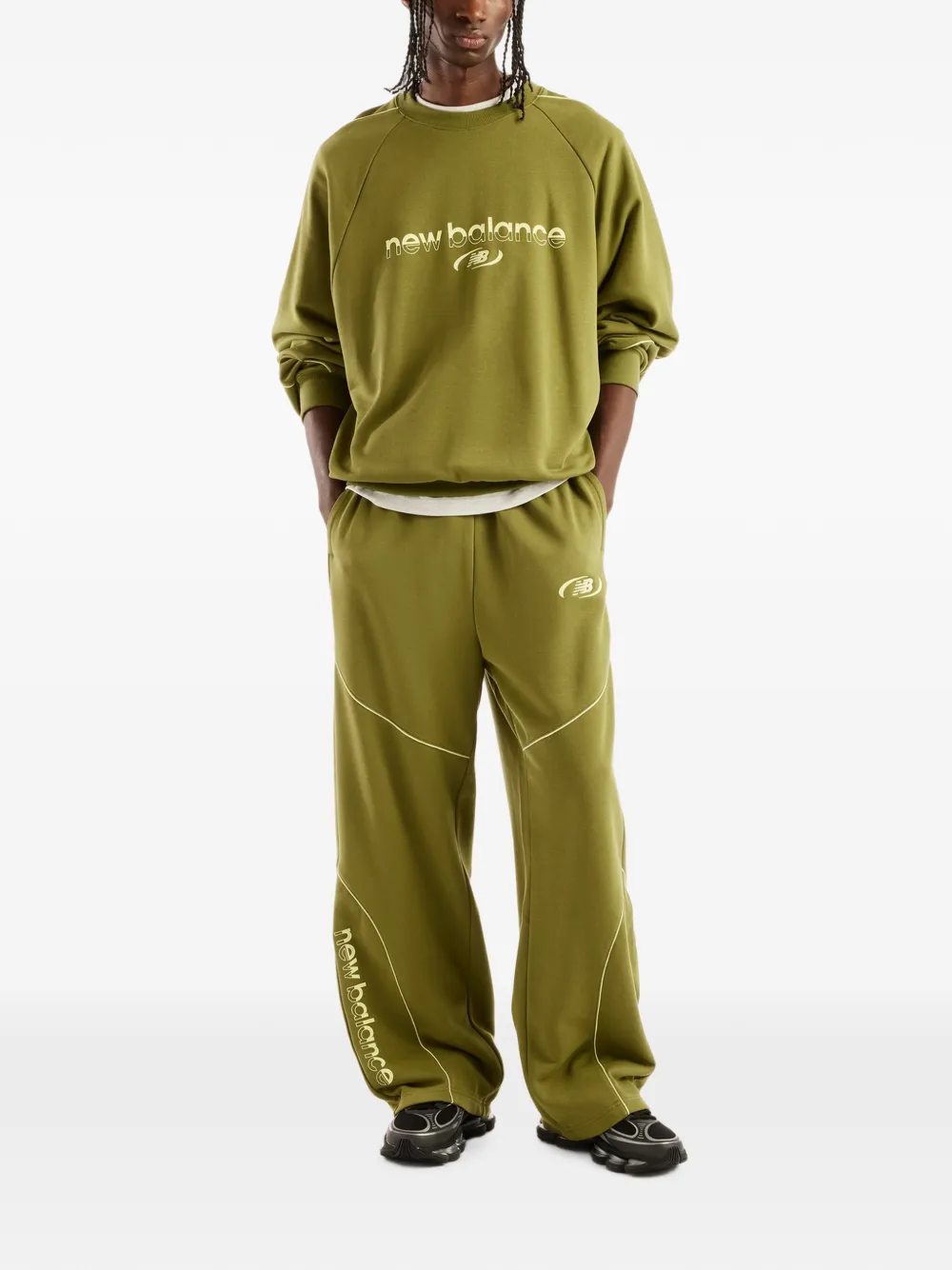 New Balance Trainingsbroek met afwerking Groen