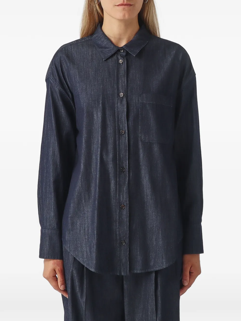'S Max Mara Camicia denim a maniche lunghe - Blu