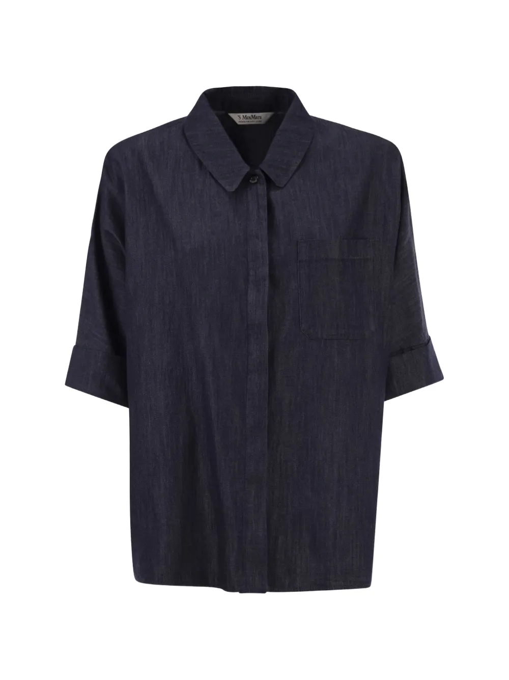 'S Max Mara Camicia denim a maniche corte - Blu