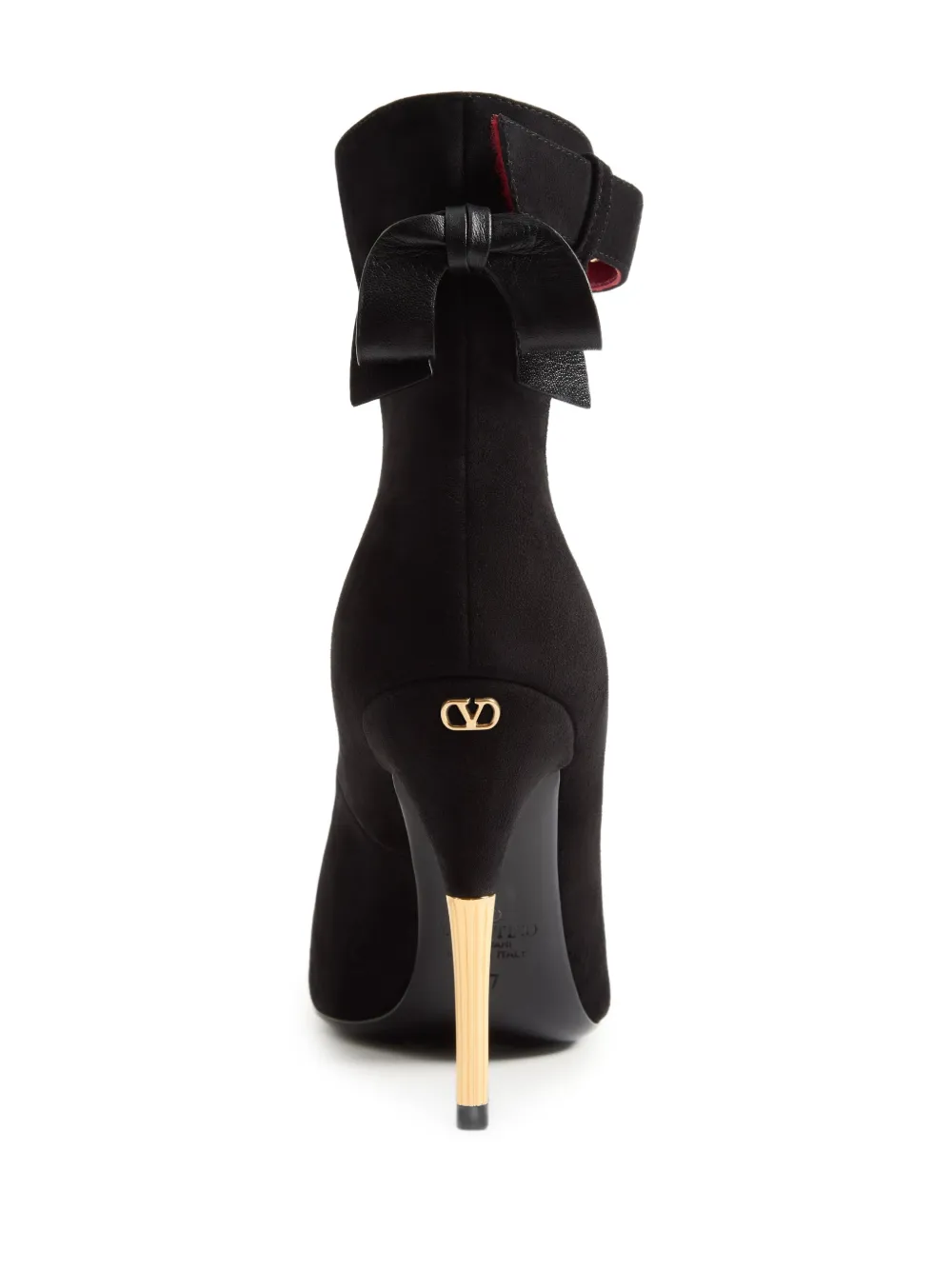 Valentino Garavani Fatale suede pumps 105mm Zwart