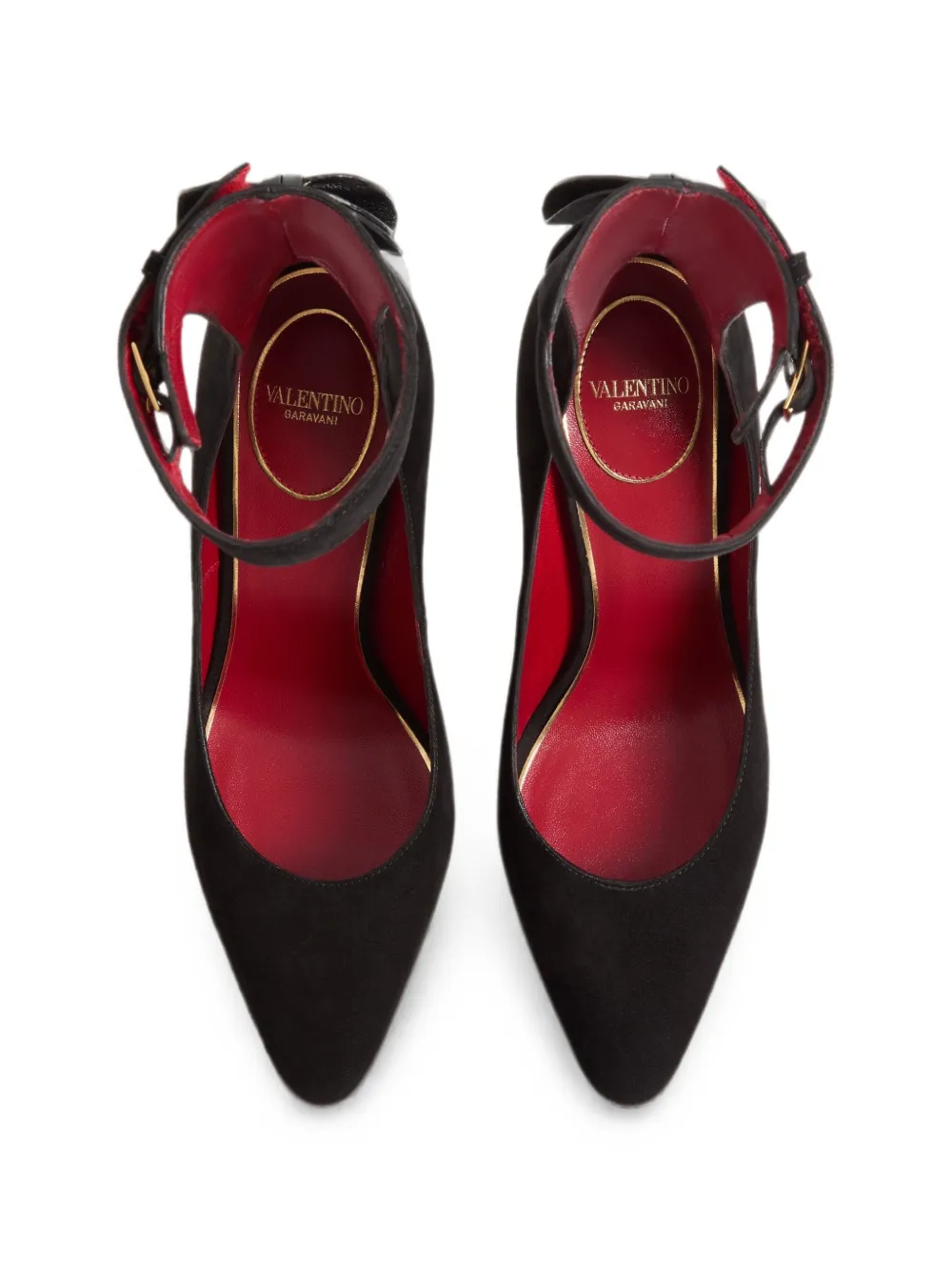 Valentino Garavani Fatale suede pumps 105mm Zwart