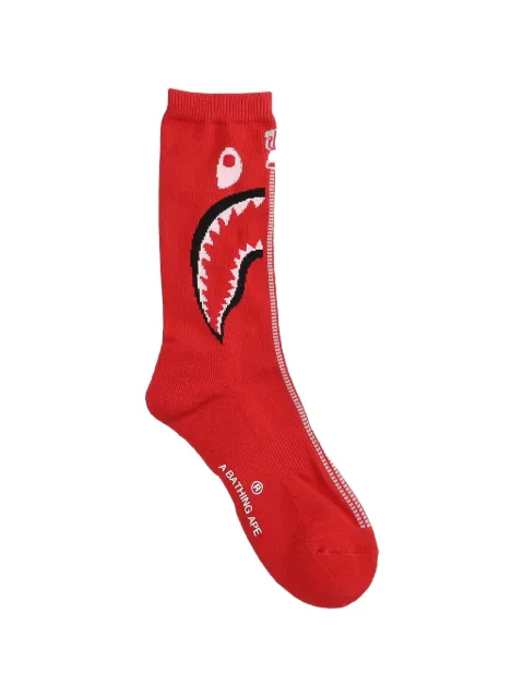 A BATHING APE® Shark jacquard socks