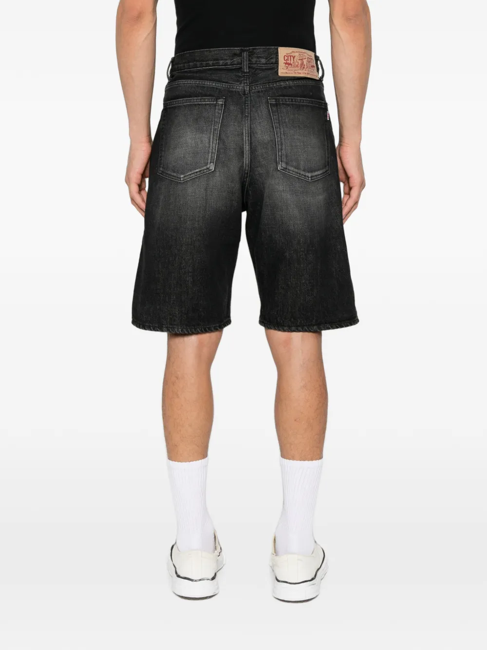 A BATHING APE Shorts met sterprint Zwart