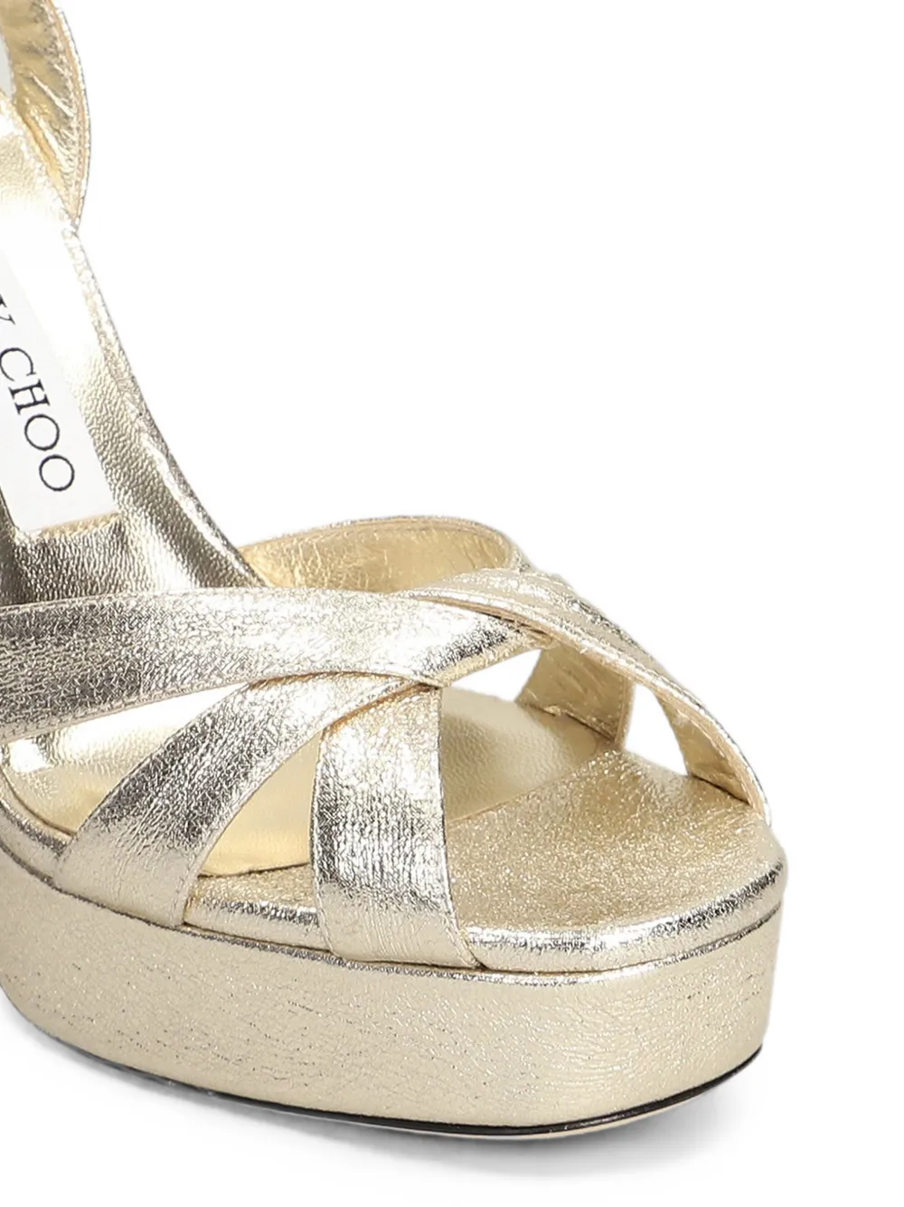 Jimmy Choo Kove platform sandals Goud
