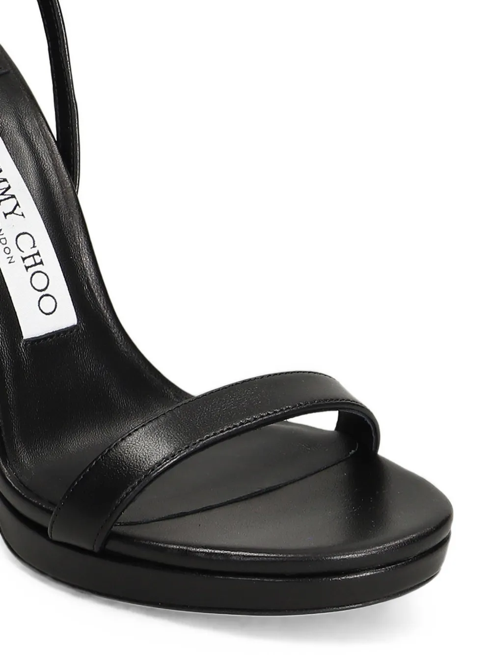 Jimmy Choo Moza platform sandals Zwart