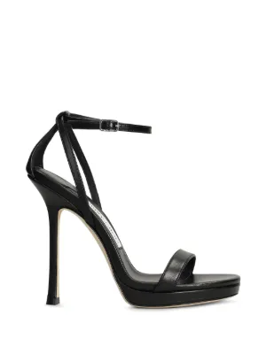 Jimmy Choo ストラップ サンダル | ブラック | FARFETCH JP