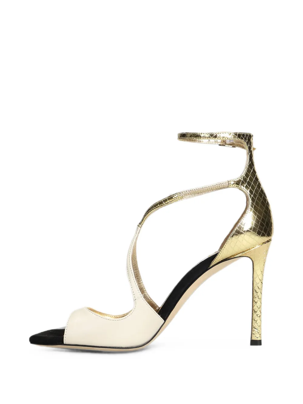 Jimmy Choo Azia buckled sandals Goud