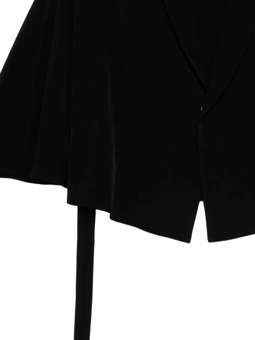 Y's Crêpe-de-chine cape Zwart