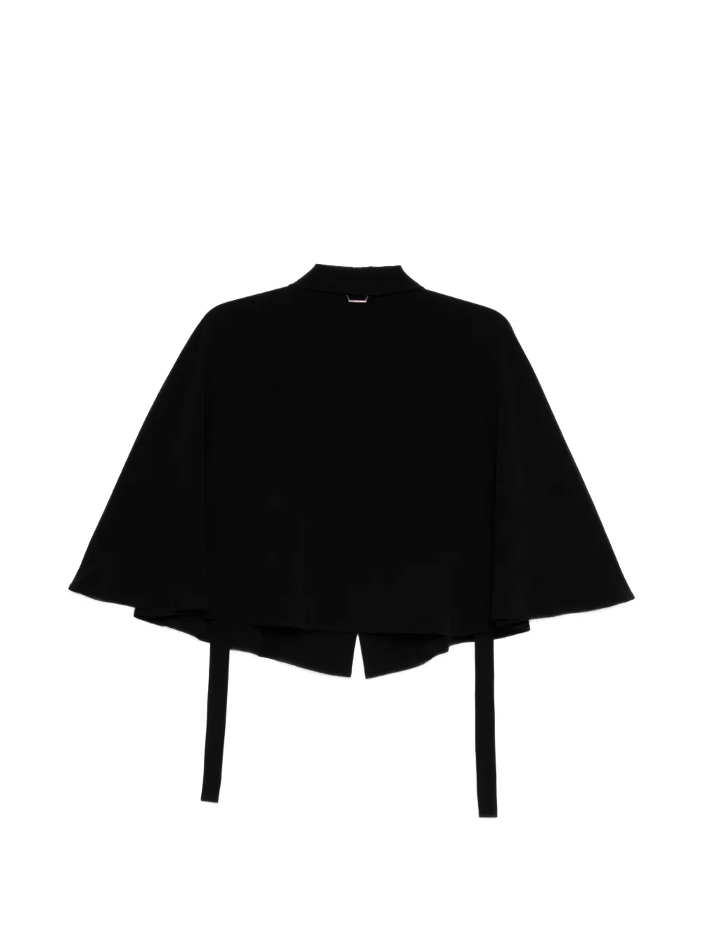 Y's Crêpe-de-chine cape Zwart