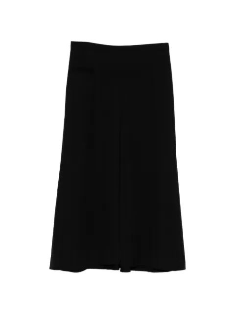 Y's Saia de gabardine em lã