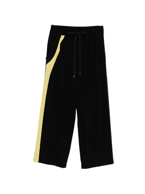 Y's tape-detail jersey track pants