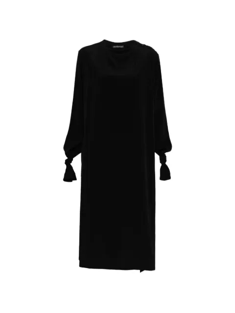 Y's Vestido midi de crepe-de-chine