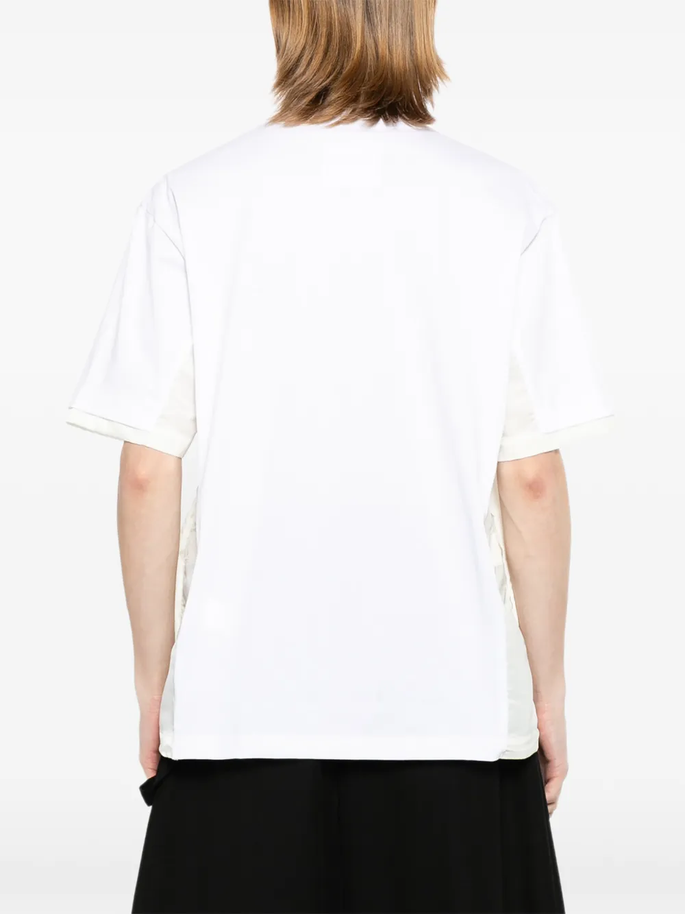 sacai T-shirt met borstzak Zwart