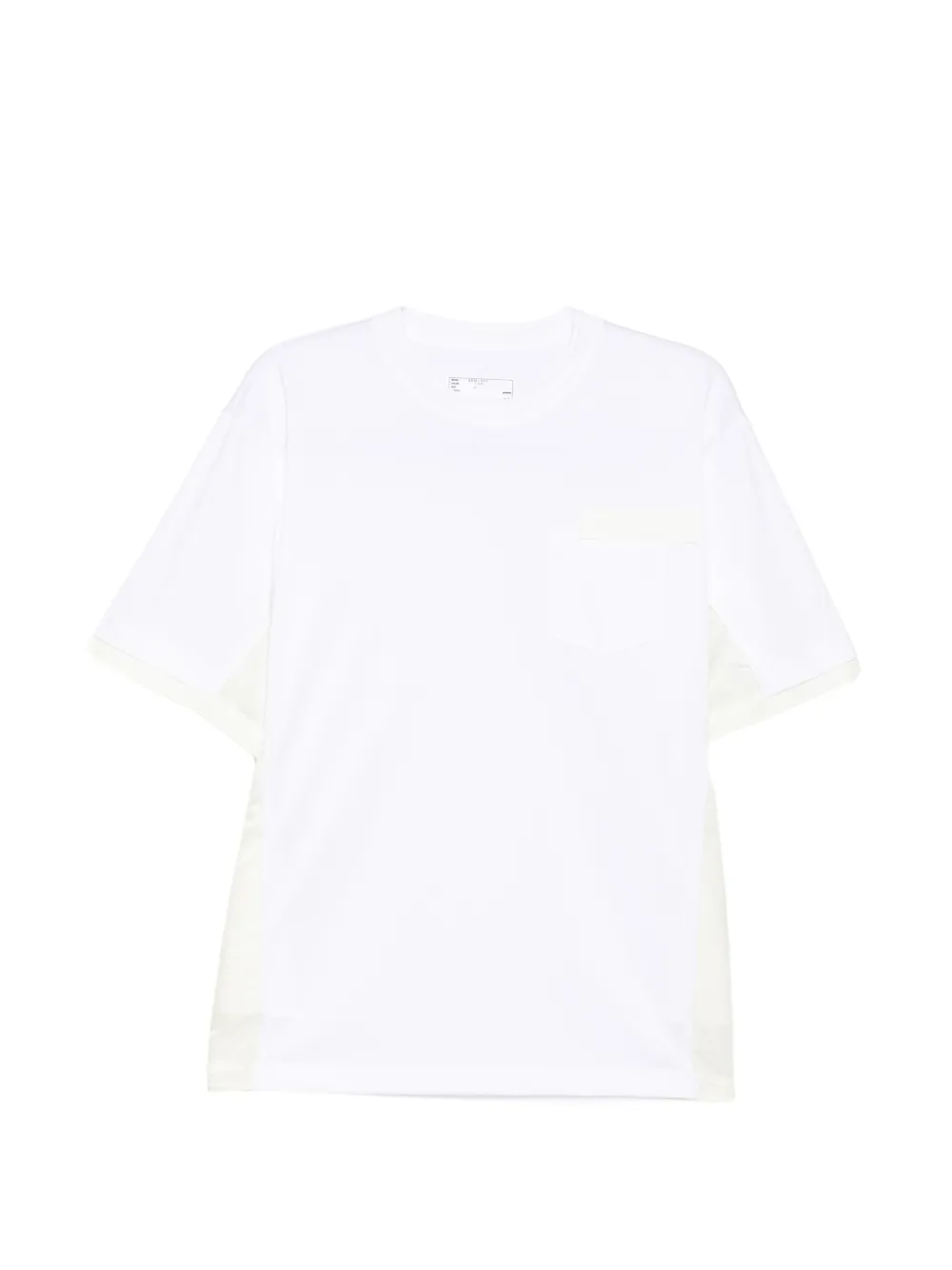 sacai panelled chest-pocket T-shirt - Nero