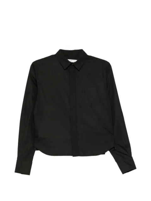 sacai button-up twill shirt 