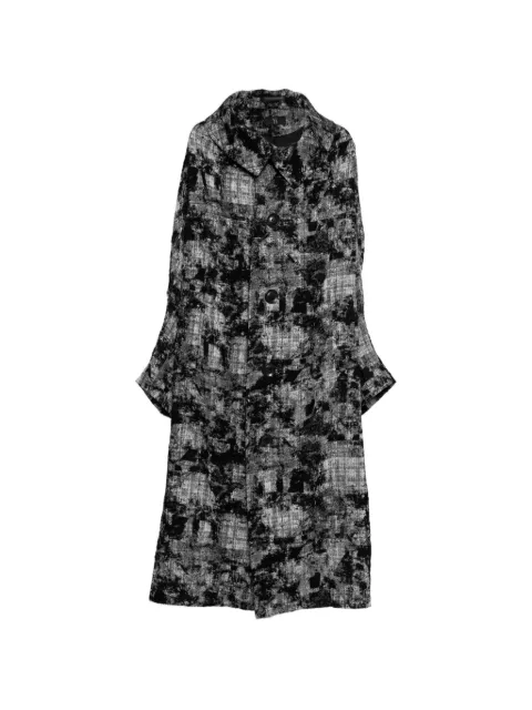 Y's abstract-pattern coat
