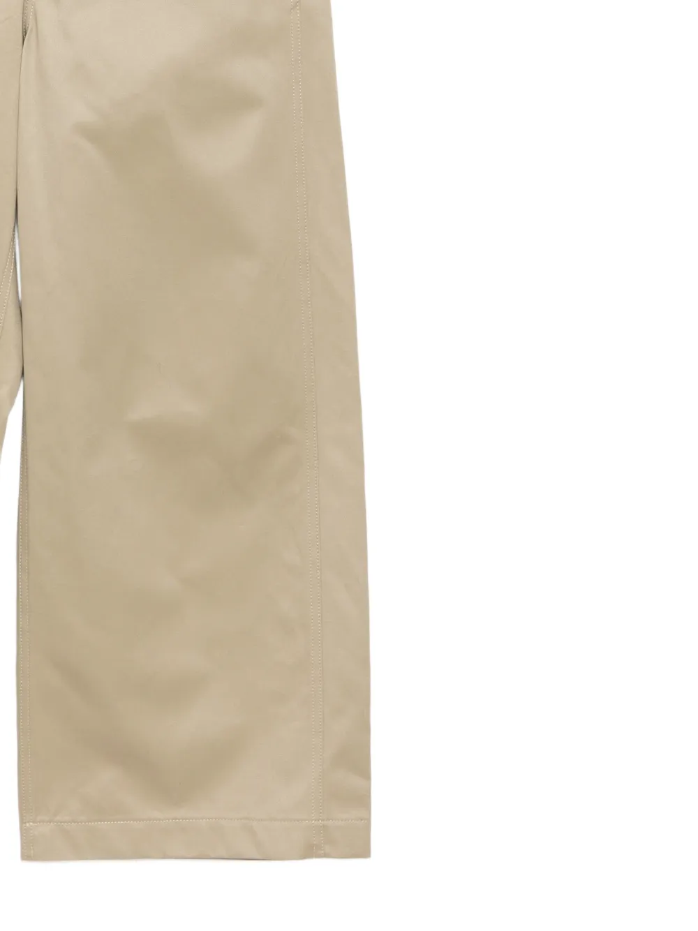 sacai Chino broek met wijde pijpen Beige