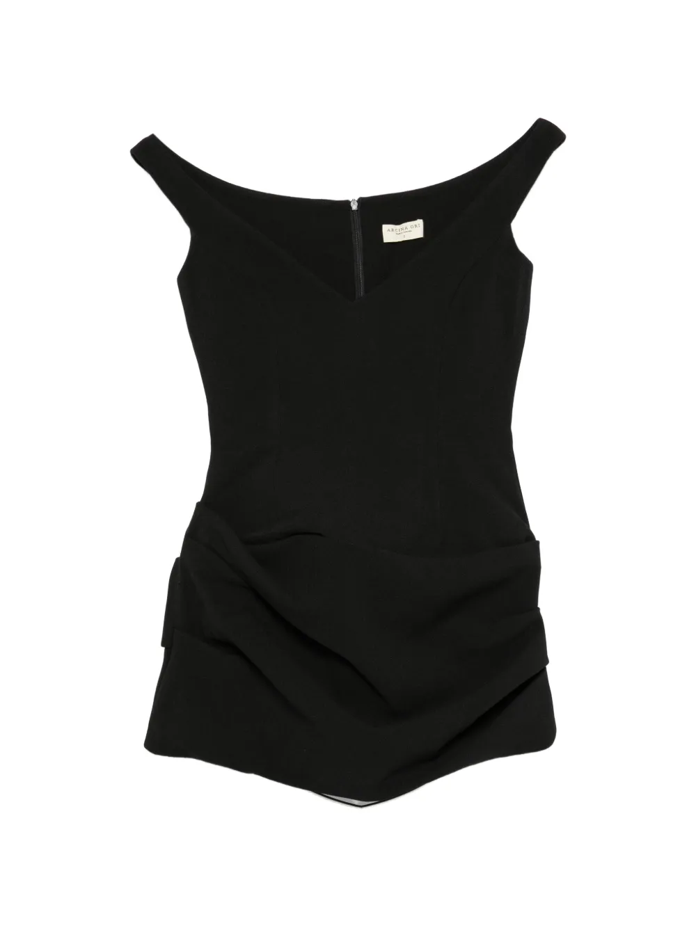 ARCINA ORI Avery draped dress - Nero