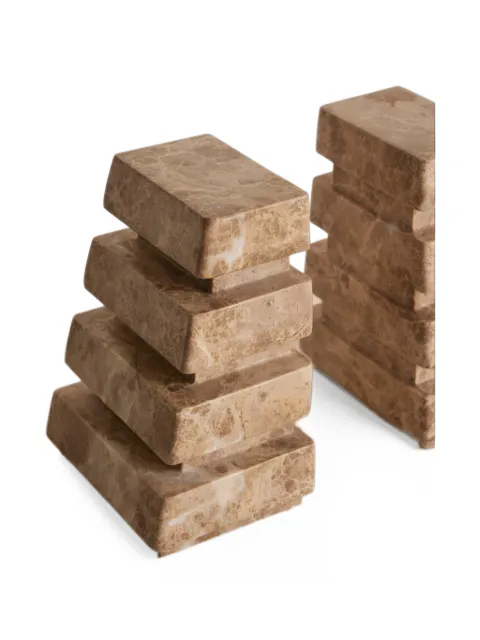 Soho Home Alderman Emperador marble bookends set