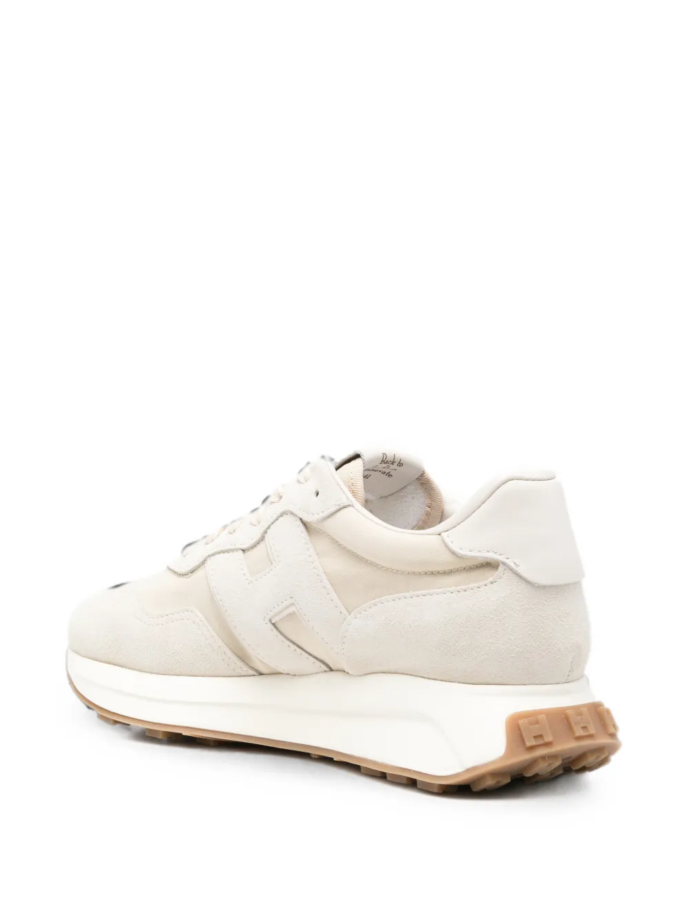 Hogan H641 logo-patch sneakers Beige