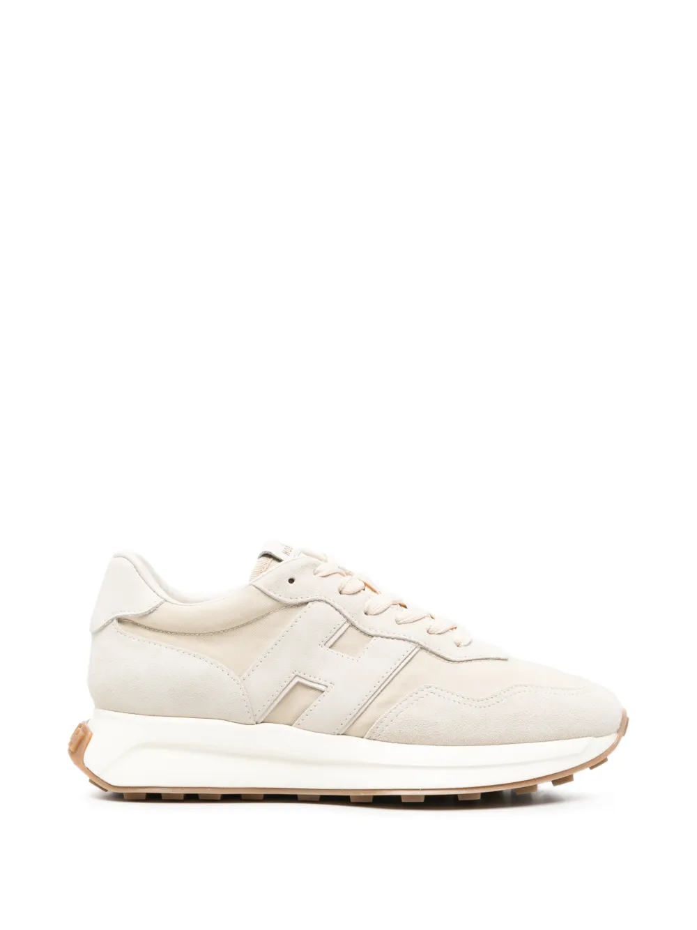 Hogan H641 logo-patch sneakers Beige
