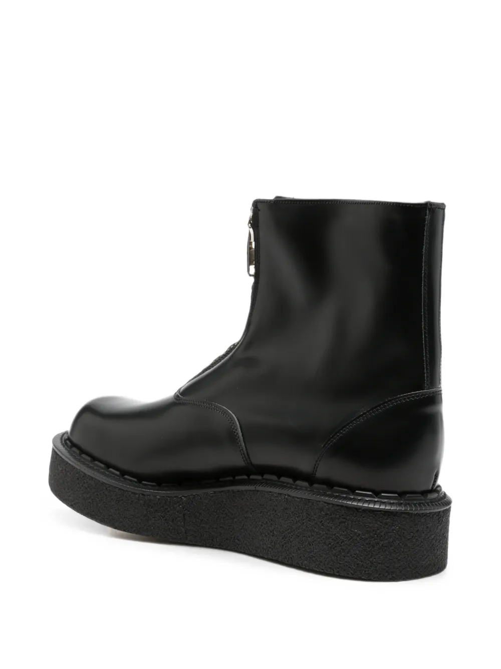 Comme des Garçons Homme Plus x George Cox zip-front boots Zwart