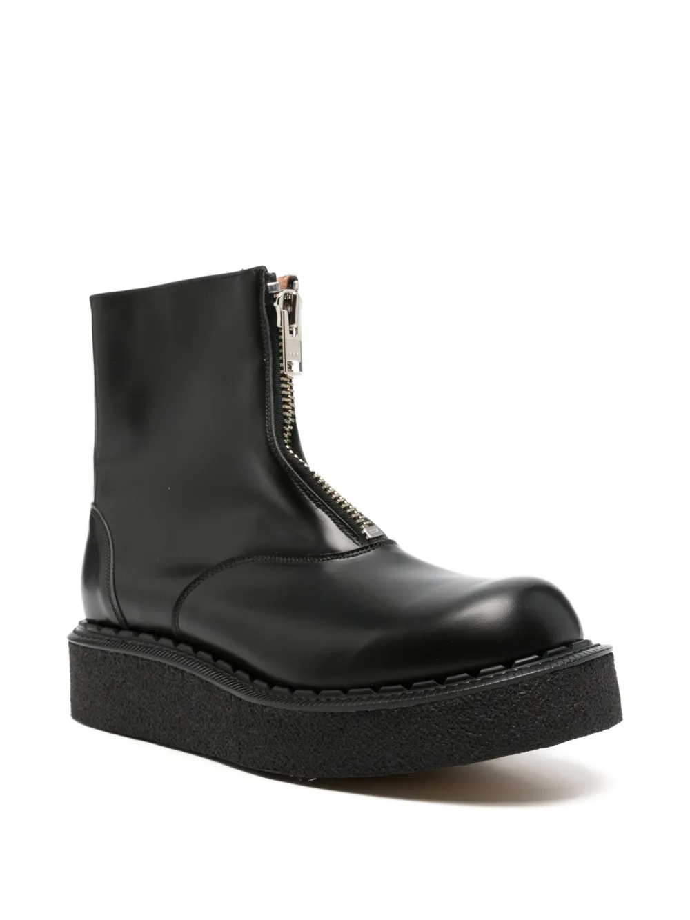 Comme des Garçons Homme Plus x George Cox zip-front boots Zwart