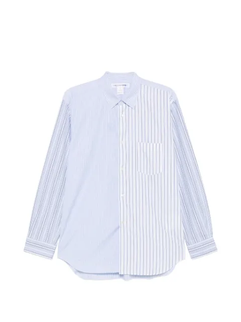 Comme Des Garçons Shirt camisa con paneles y rayas verticales