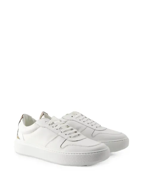 Herno leather panelled sneakers
