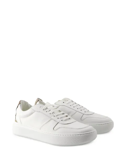 Herno leather panelled sneakers