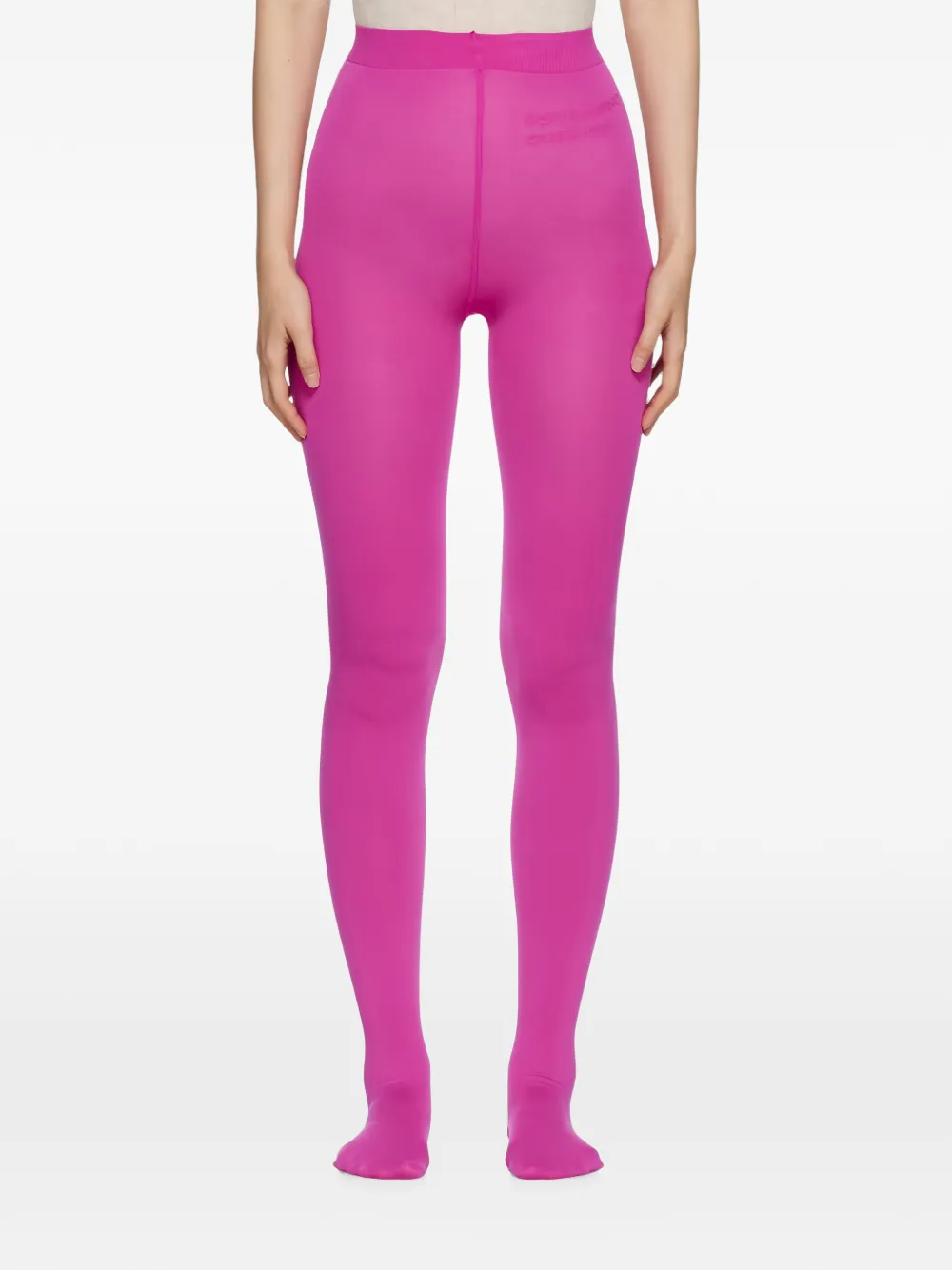 Valentino Garavani logo-lettering tights - Rosa