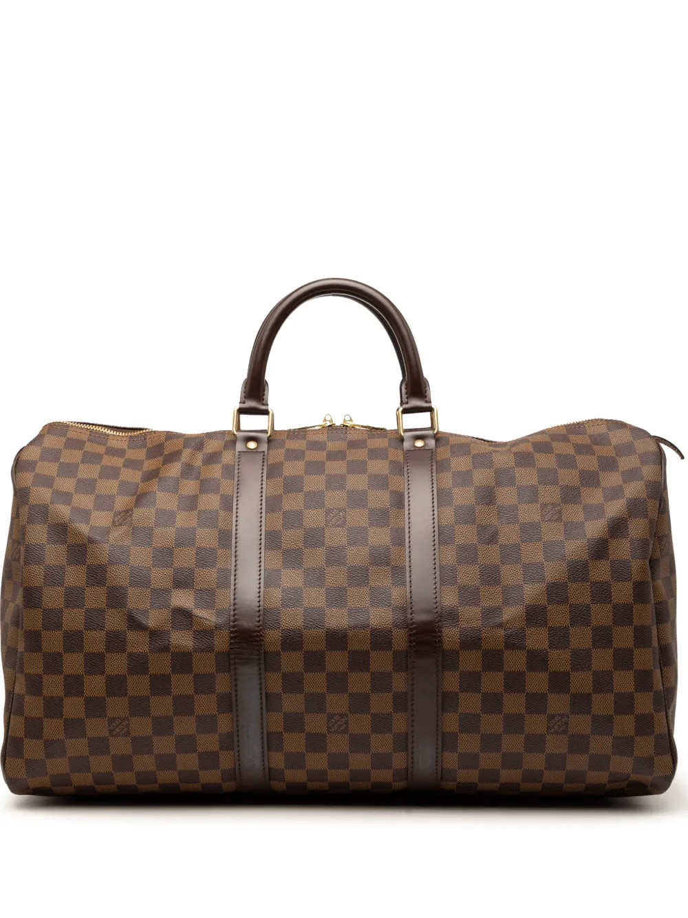 Louis Vuitton Pre-Owned 2007 Damier Ebene Keepall 50 travel bag - Marrone