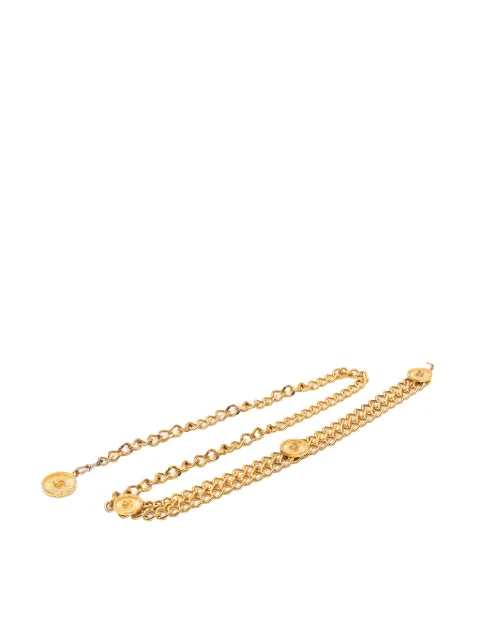 CHANEL Pre-Owned 1950-1970 CC Gold Plated Medallion belt