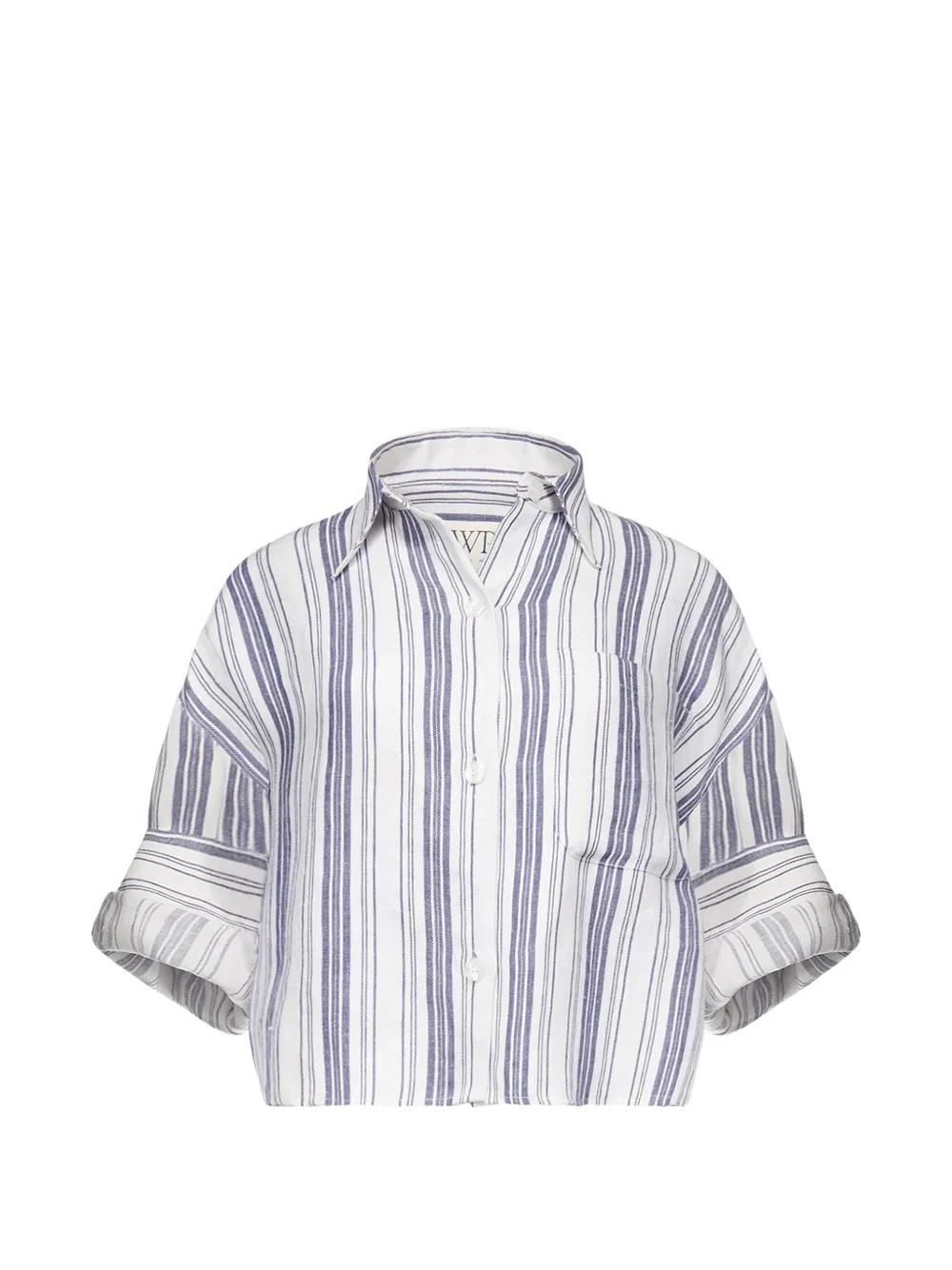 TWP striped Next Ex shirt - White