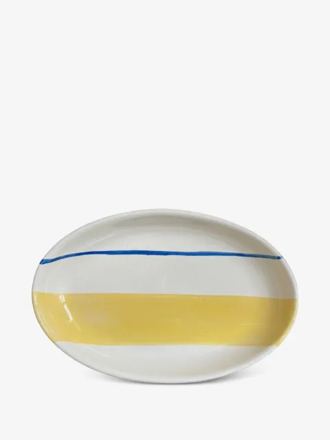 CAFÉ KITSUNÉ x Popolo oval-shaped ceramic tray