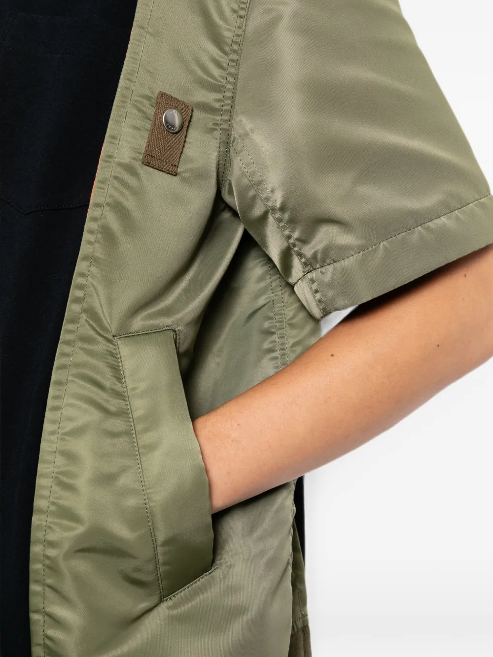 sacai Docking T-shirt Blauw