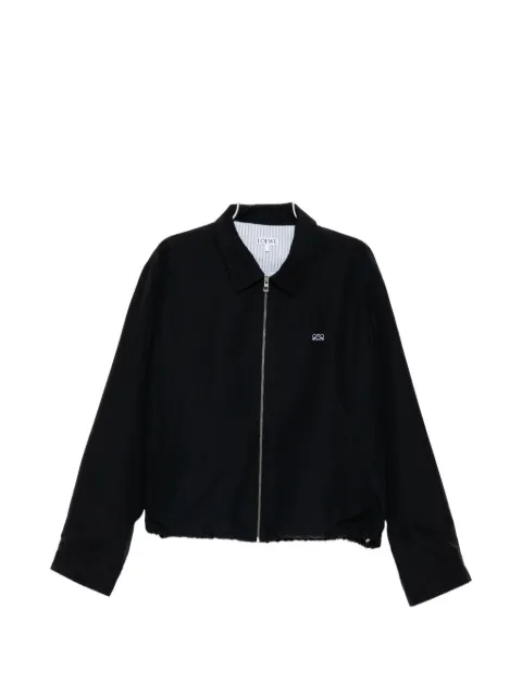 LOEWE contrast-stitch zip-up jacket