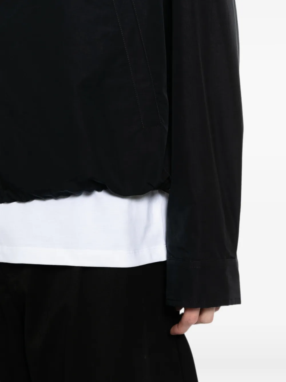 LOEWE Jack met contrasterende stiksels en rits Zwart