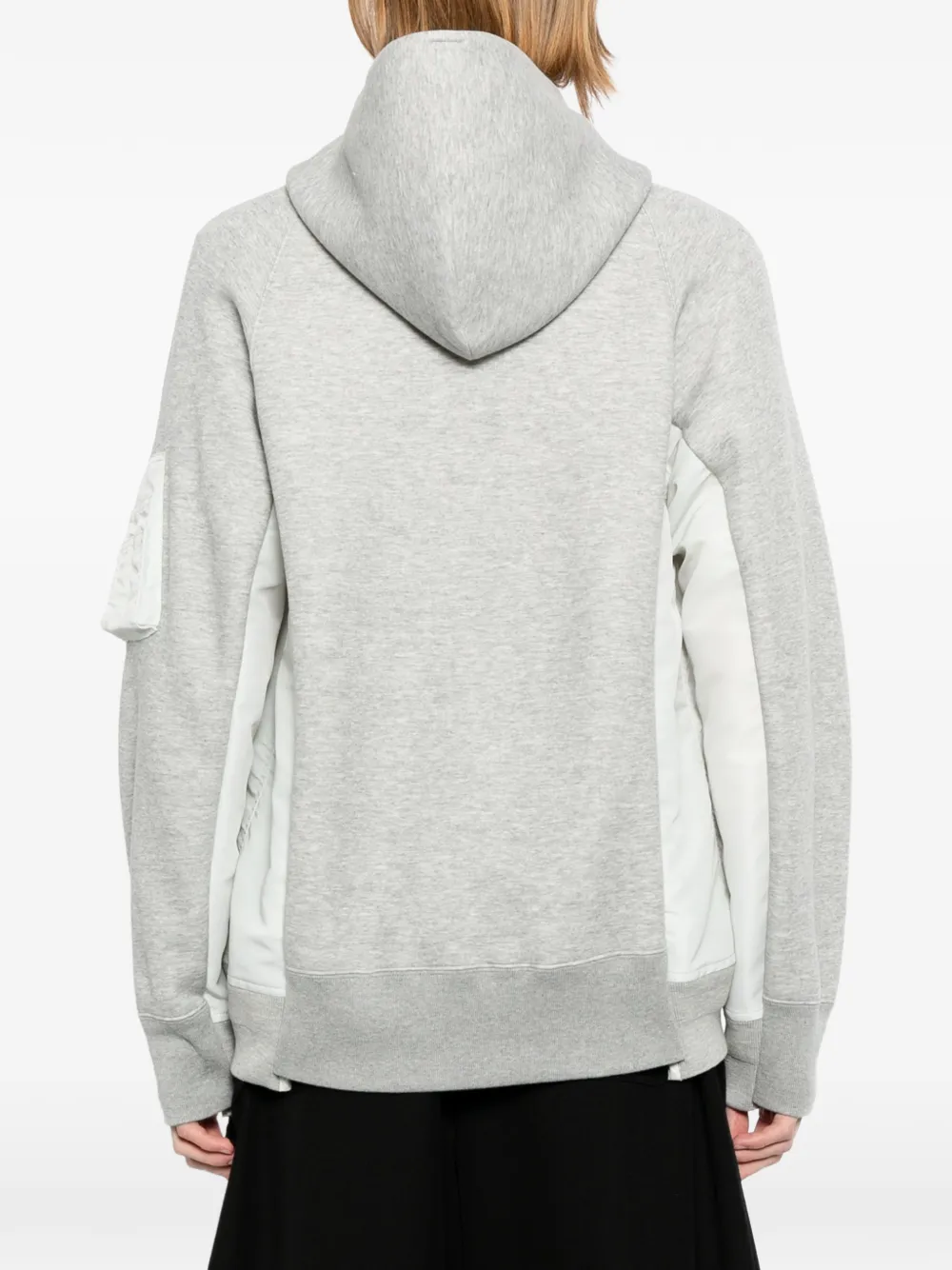 sacai Hoodie met vlakken Grijs