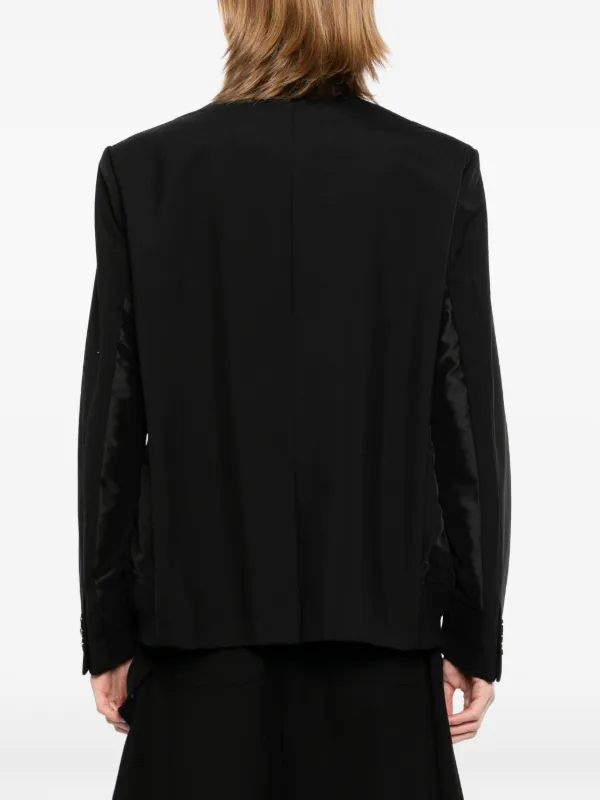 Sacai テーラードジャケット | ブラック | FARFETCH JP